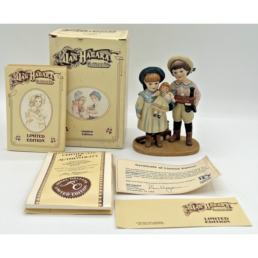 Vintage Jan Hagara Collection Sharice and Perry Figurine w/ Box SKU U217